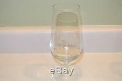 6 Vintage Rowland Ward Crystal Etched Animals Wine Beer Glasses Deer Fox Bird