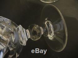6 Vintage Stuart Crystal Diamond Cut Water or Wine glasses 1926-1950