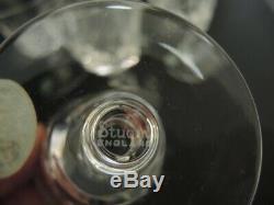6 Vintage Stuart Crystal Glengarry Cambridge wine glasses