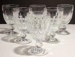 6 Vintage Waterford Colleen Claret Wine Glasses 4 3/4 Made In Ireland