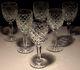 6 Vintage Waterford Crystal Comeragh Claret Red Wine Glasses 6 5/8 Ireland