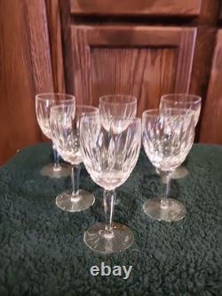 6 Vintage Waterford Crystal Kildare Wine Hock Glasses