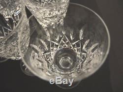 6 Vintage Waterford Crystal Lismore White Wine Glasses