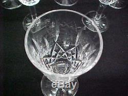 6 Vintage Waterford Lismore Sherry / White Wine Glass 5 1/4 Signed Old Mark