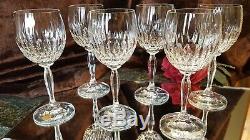 6 Vntg 7oz Crystal Wine Glasses Goblets Bleikristall Cristallerie Zwiesel German