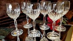 6 Vntg 7oz Crystal Wine Glasses Goblets Bleikristall Cristallerie Zwiesel German