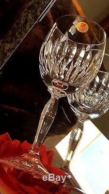 6 Vntg 7oz Crystal Wine Glasses Goblets Bleikristall Cristallerie Zwiesel German