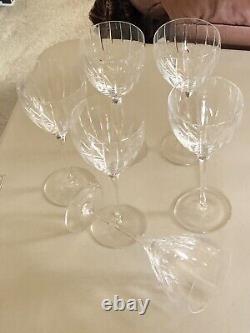 6 Vtg Rogaska Crystal Hand Cut Galleria Wine Glasses 10 Oz 8,25 Discontinued