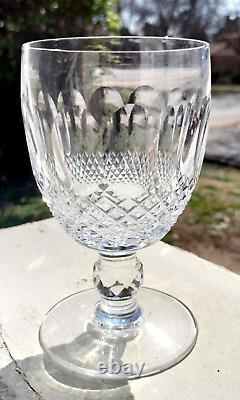 6 Waterford Crystal Vintage Colleen Wine Goblets/4.75/ Ireland