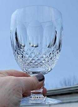 6 Waterford Crystal Vintage Colleen Wine Goblets/4.75/ Ireland