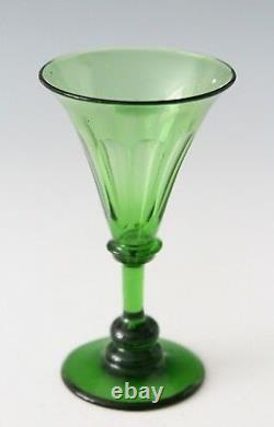 6x an antique crystal White Wine, Rhine wine, Glass, made ca. 1840 England