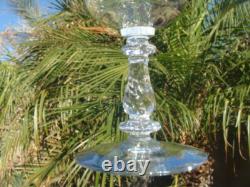 7 BRYCE Cut Etched Water Wine Goblets Glasses Lace Pattern Stem 942 Etch 515