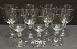 7 Baccarat PROVENCE 5 5/8 CLARET WINE GLASSES Vintage French 6 oz Goblets