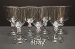 7 Baccarat PROVENCE 5 5/8 CLARET WINE GLASSES Vintage French 6 oz Goblets
