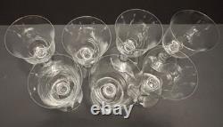 7 Baccarat PROVENCE 5 5/8 CLARET WINE GLASSES Vintage French 6 oz Goblets