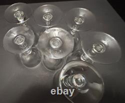 7 Baccarat PROVENCE 5 5/8 CLARET WINE GLASSES Vintage French 6 oz Goblets