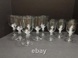 7 Baccarat PROVENCE 5 5/8 CLARET WINE GLASSES Vintage French 6 oz Goblets