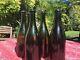 7 Lot FRENCH CHAMPAGNE BOTTLE 1800s Antique Sparkling Wine Green Hand Blown Made