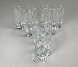 7 MCM Tall Water Glasses With Etched Design