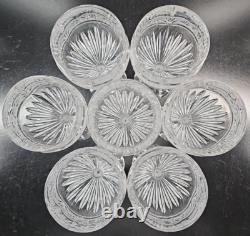 7 Oneida Southern Garden Wine Glasses Set Vintage Floral Frost Cut Stemware Lot