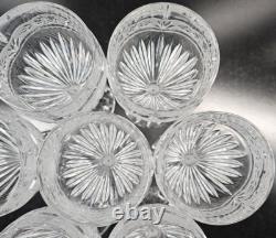 7 Oneida Southern Garden Wine Glasses Set Vintage Floral Frost Cut Stemware Lot