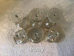 7 Pc Vtg Culver Valencia 2 Bottle Caddy 6 Stem 6 Oz Wine Goblets Green Diamond