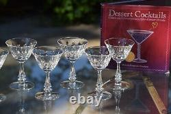 7 Vintage Etched Crystal Wine Liquor Glasses, Tiffin Franciscan, 1950's, 3 oz