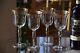 7 Vintage Gold Rimmed Striped Wine Glasses, 1950's, Gold Water Goblets