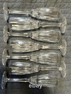 7 Vintage Mikasa Old Dublin Fluted Champagne Glasses 8 7/8 Tall Discontinued
