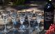 7 Vintage Port Wine Glasses Cordials, Tiffin Franciscan, Mimi, 1960