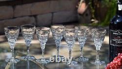 7 Vintage Port Wine Glasses Cordials, Tiffin Franciscan, Mimi, 1960