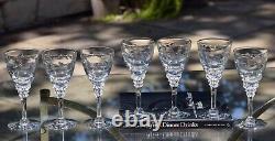 7 Vintage Port Wine Glasses Cordials, Tiffin Franciscan, Mimi, 1960