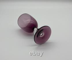 8 Amethyst Bryce Aquarius 5 Ounce Wine Goblets 4 5/8 Tall MCM