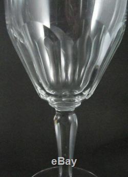 8 Art Deco Vintage Holmegaard Kastrup Cut Crystal Windsor Red Wine Glasses 1930