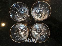 8 Lenox Gold CLASSIC REGENCY Iced Tea Goblets 7-3/4 Hollywood Glam Crystal