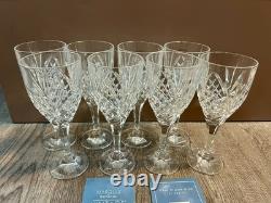8 Marquis by Waterford VINTAGE Deep Red Wine Glasses Crystal Goblets 2005