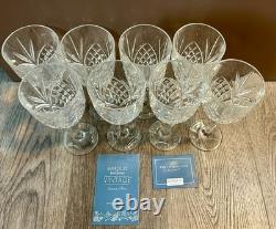 8 Marquis by Waterford VINTAGE Deep Red Wine Glasses Crystal Goblets 2005