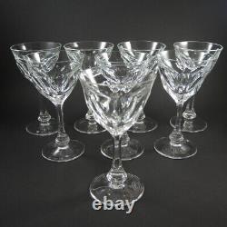 8 Vintage 12.5cm Moser Bohemian Crystal Lady Hamilton Port Wine glasses 80mls