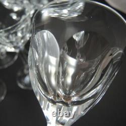 8 Vintage 12.5cm Moser Bohemian Crystal Lady Hamilton Port Wine glasses 80mls