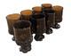 8 Vintage 1960s Tiffin Franciscan Madeira Heavy Brown Small Footed Goblets 5