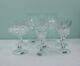 8 Vintage Gorham HEARTHGLOW Cut Crystal Water Wine Champagne Cordial Glasses