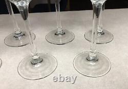 8 Vintage Luminarc Stem Wine Glasses France 8 1/4 new