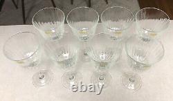 8 Vintage Luminarc Stem Wine Glasses France 8 1/4 new