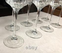 8 Vintage Luminarc Stem Wine Glasses France 8 1/4 new