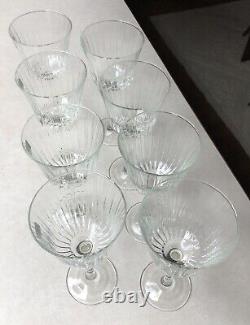 8 Vintage Luminarc Stem Wine Glasses France 8 1/4 new