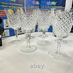 8 Vintage Waterford Alana Water Or Wine Glasses 6 7/8 Made In Ireland