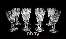 8 Vintage Waterford Crystal Rosslare 5 1/2 White Wine Glasses Mint