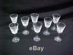 8 Vintage Waterford Lismore Cordials / Port Wine Glasses / Shots Signed Old Mark