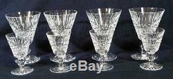 8 Vintage Waterford Tramore Cut Crystal Glass-4 Stemmed Water Goblet/4 Port Wine