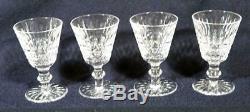 8 Vintage Waterford Tramore Cut Crystal Glass-4 Stemmed Water Goblet/4 Port Wine
